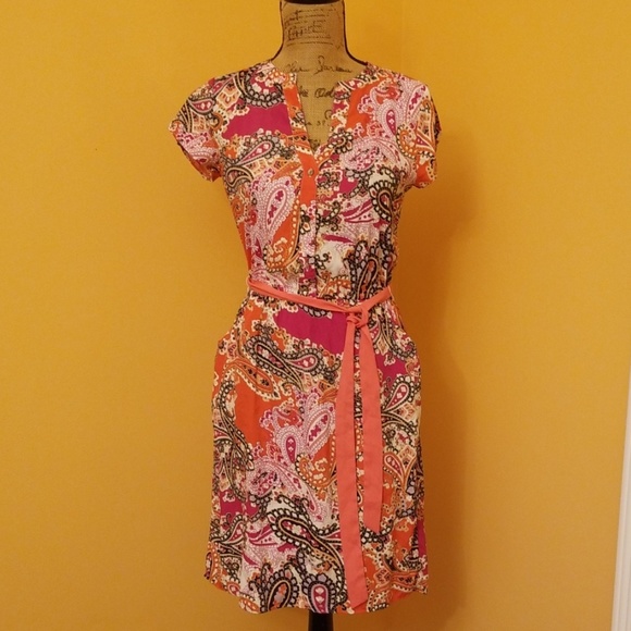 tommy hilfiger orange dress